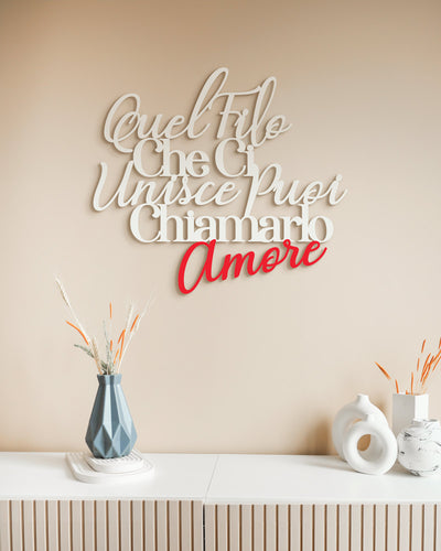 scritta in legno bicolore citazione famosa decorazione casa frase idea regalo 