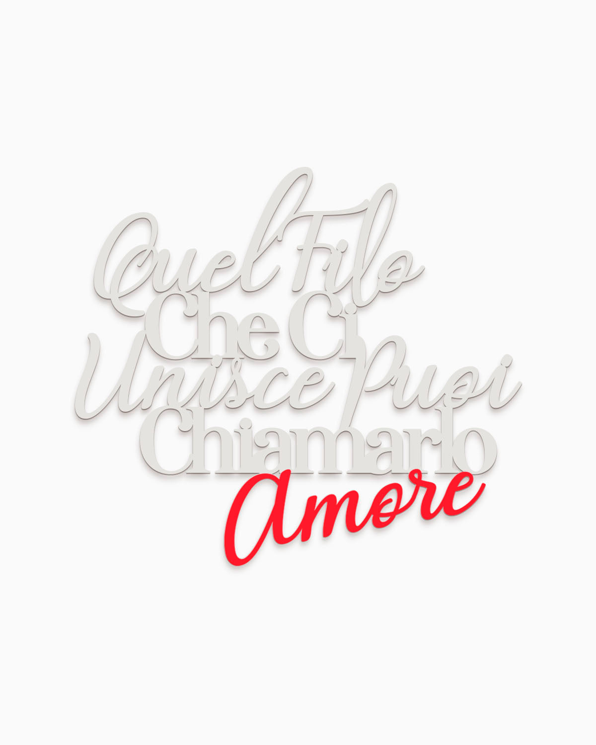 scritta in legno bicolore citazione famosa decorazione casa frase idea regalo #colore_bianco-rosso