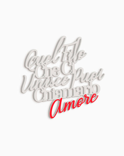 scritta in legno bicolore citazione famosa decorazione casa frase idea regalo 