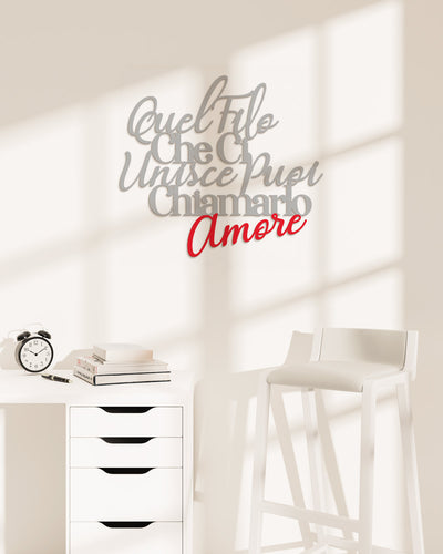 scritta in legno bicolore citazione famosa decorazione casa frase idea regalo 