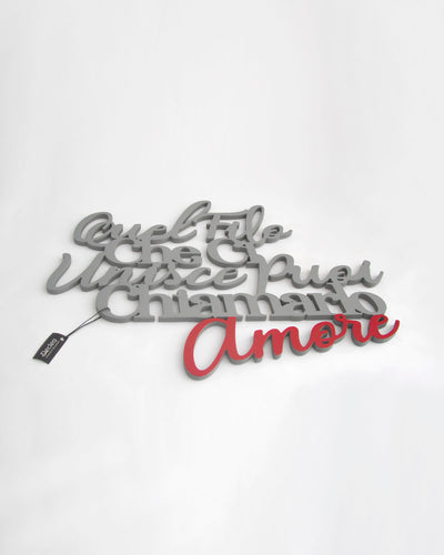 scritta in legno bicolore citazione famosa decorazione casa frase idea regalo 