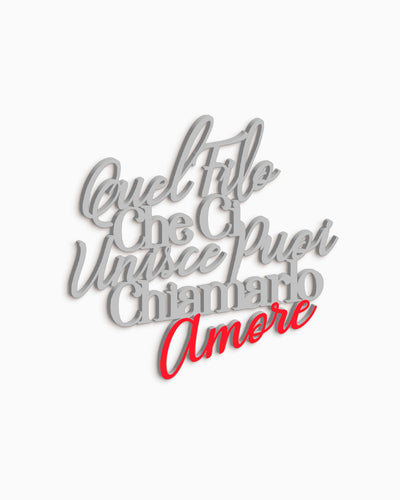 scritta in legno bicolore citazione famosa decorazione casa frase idea regalo 