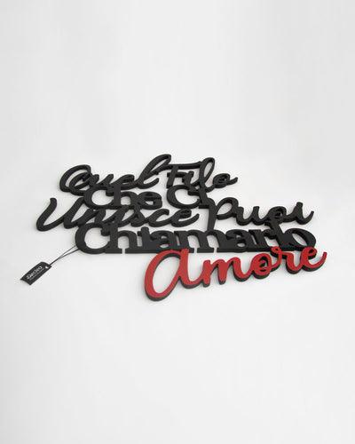 scritta in legno bicolore citazione famosa decorazione casa frase idea regalo 