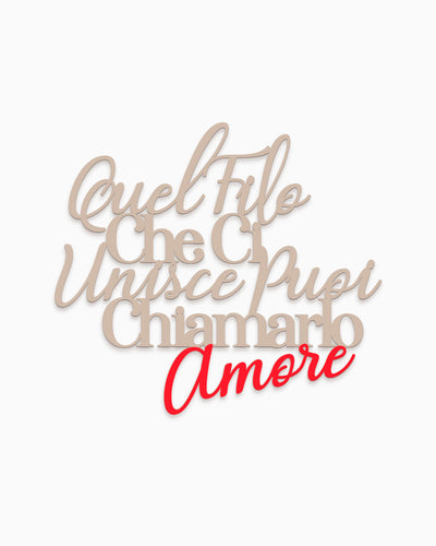 scritta in legno bicolore citazione famosa decorazione casa frase idea regalo 