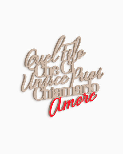 scritta in legno bicolore citazione famosa decorazione casa frase idea regalo 