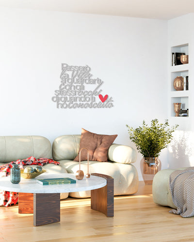 Scritta in legno Con gli stessi occhi