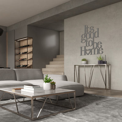 Scritta in Legno It's good to be Home