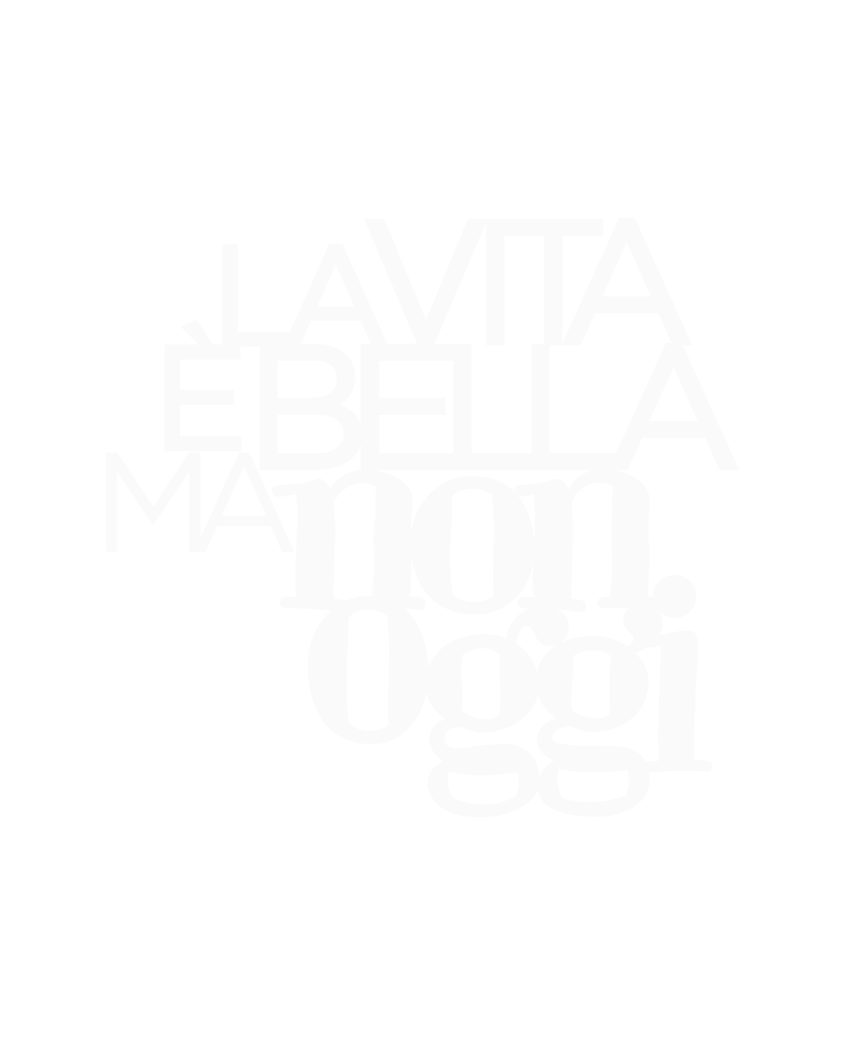 Scritta in legno La vita è bella ma non oggi
