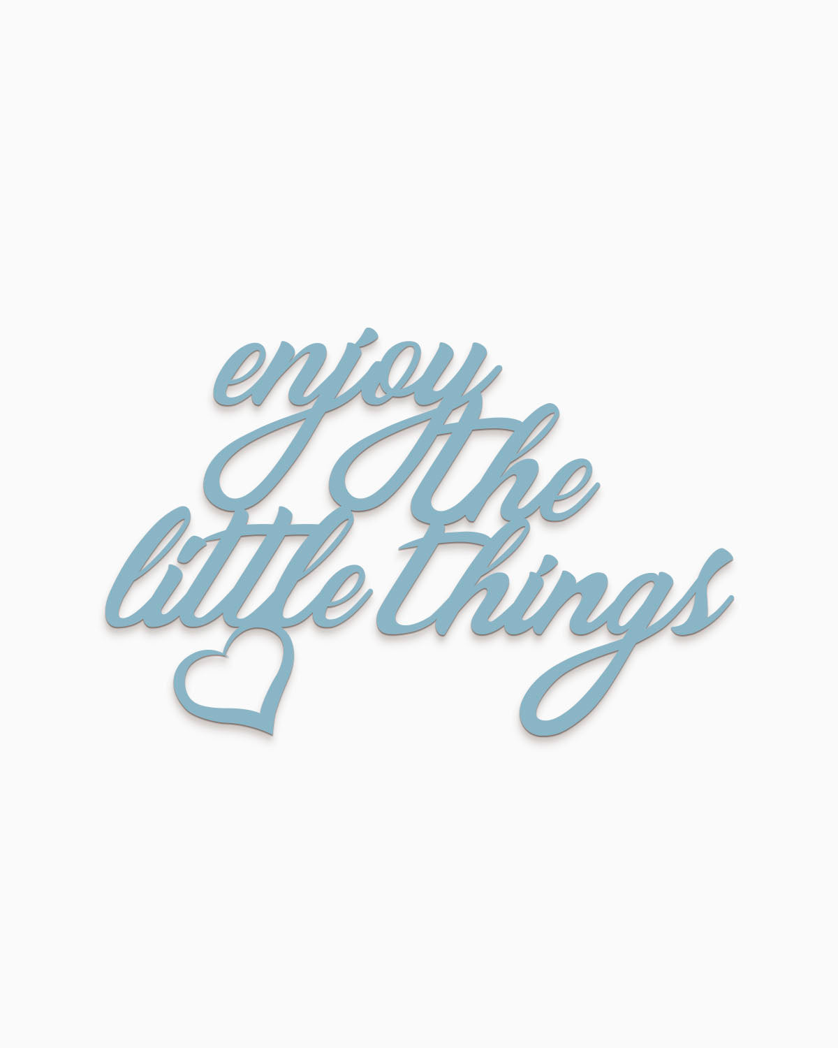 scritta da parete enjoy the little things decorazione casa #colore_azzurro-polvere