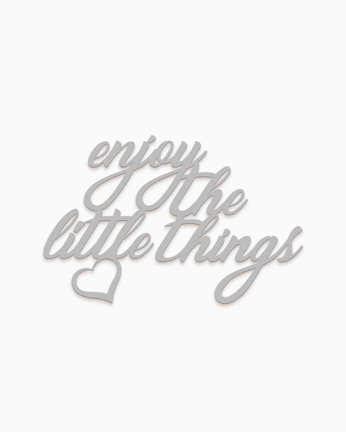 scritta da parete enjoy the little things decorazione casa #colore_grigio-medio