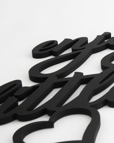 scritta da parete enjoy the little things decorazione casa 