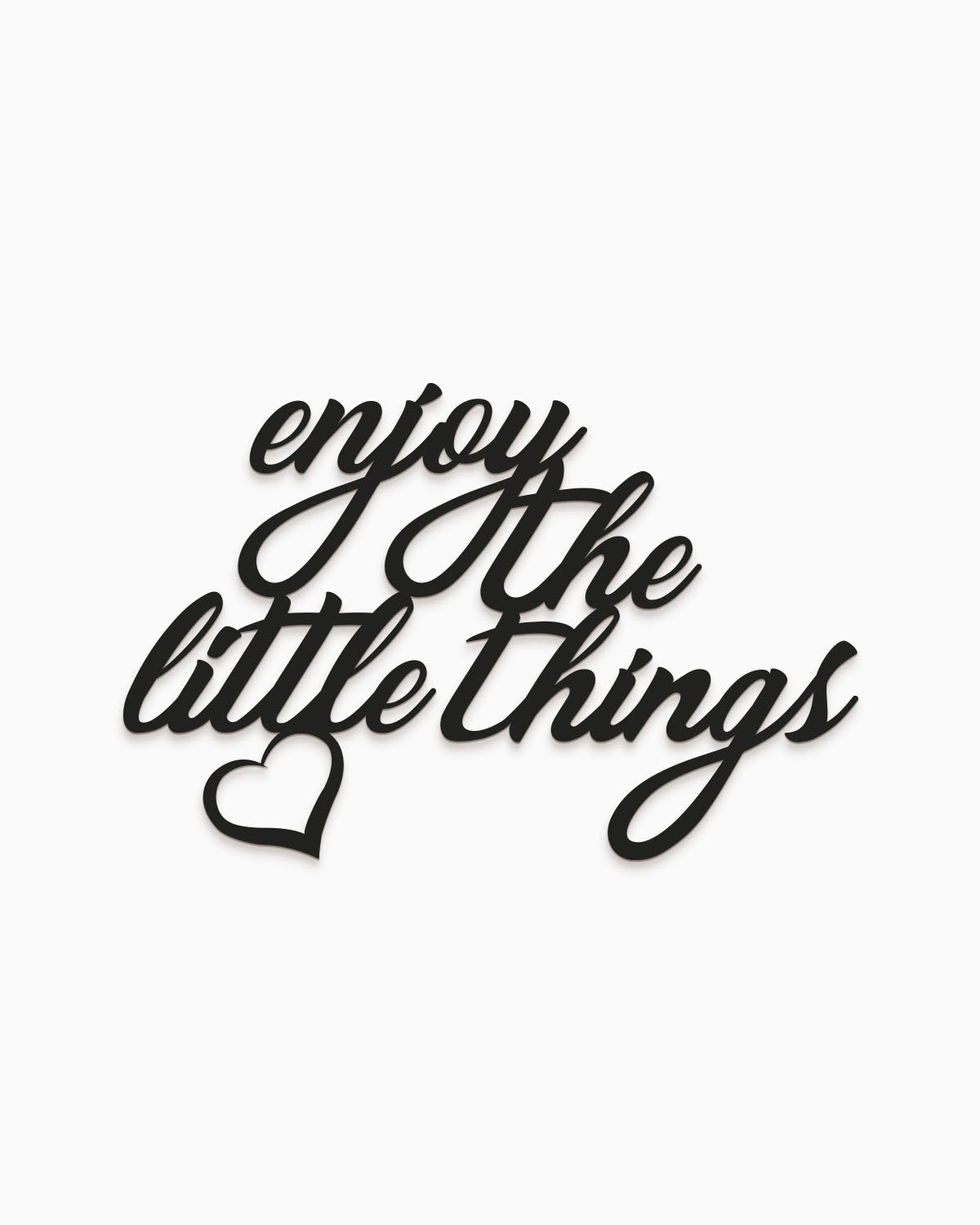 scritta da parete enjoy the little things decorazione casa #colore_nero