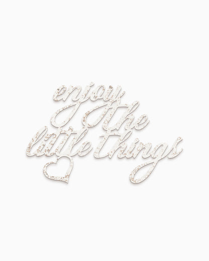 scritta da parete enjoy the little things decorazione casa #colore_shabby