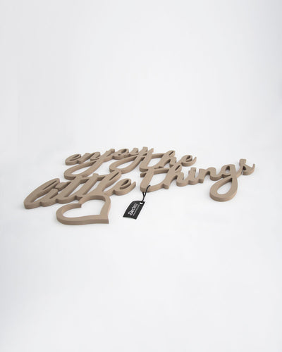 scritta da parete enjoy the little things decorazione casa 