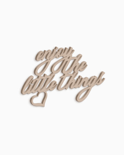 scritta da parete enjoy the little things decorazione casa 