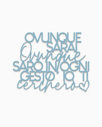 scritta in legno moderna decorazione murale 