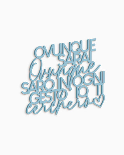 scritta in legno moderna decorazione murale 