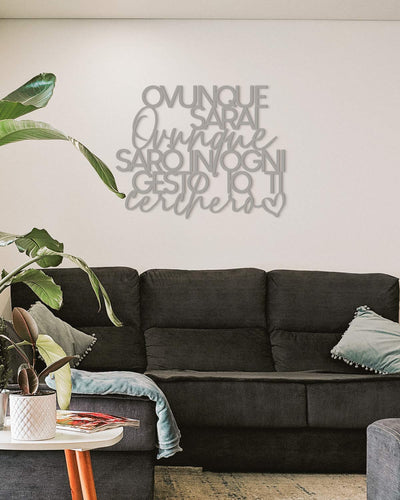 scritta in legno moderna decorazione murale 