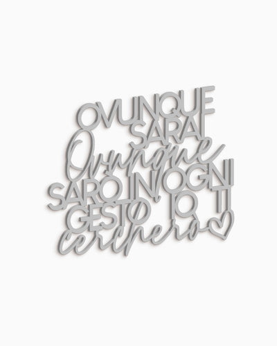 scritta in legno moderna decorazione murale 