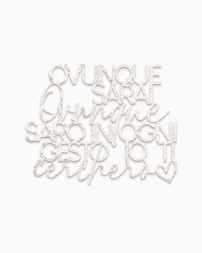 scritta in legno moderna decorazione murale 