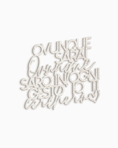 scritta in legno moderna decorazione murale 