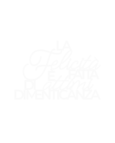 Scritta in legno La felicità è fatta di attimi di dimenticanza