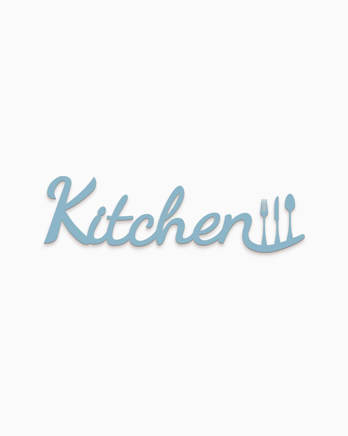 decorazione murale, scritta in legno per la cucina idea regalo kitchen #colore_azzurro-polvere