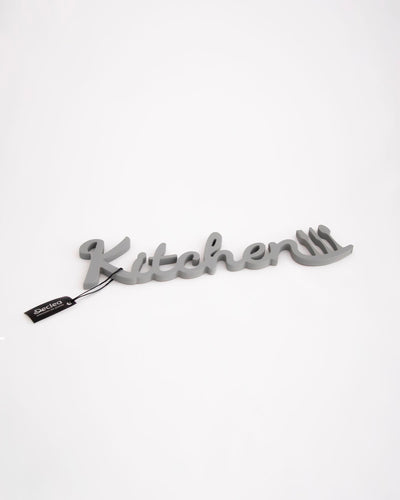 decorazione murale, scritta in legno per la cucina idea regalo kitchen #colore_grigio-medio