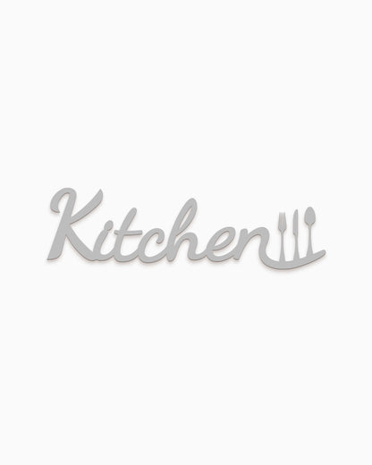 decorazione murale, scritta in legno per la cucina idea regalo kitchen #colore_grigio-medio