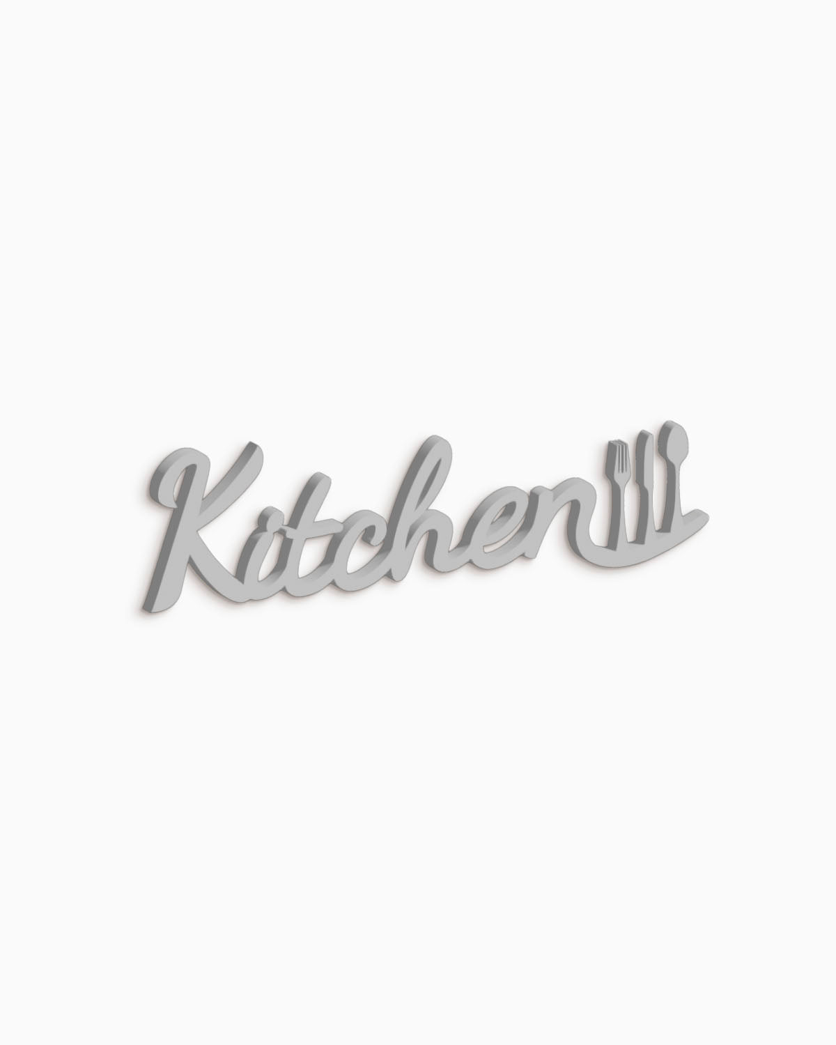 decorazione murale, scritta in legno per la cucina idea regalo kitchen #colore_grigio-medio