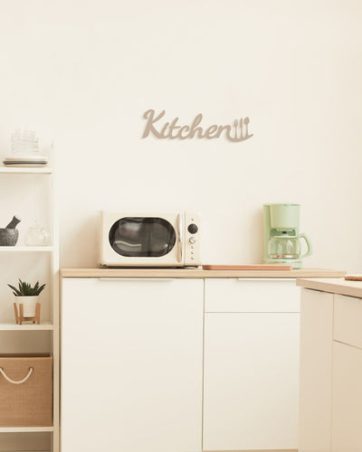 decorazione murale, scritta in legno per la cucina idea regalo kitchen #colore_tortora