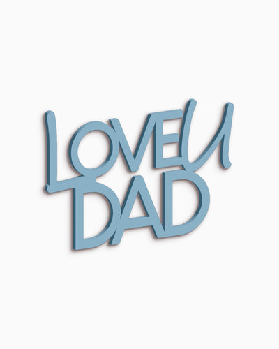 Scritta in Legno Love u Dad
