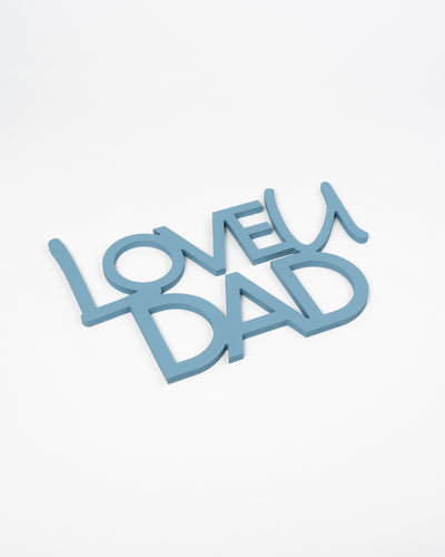 Scritta in Legno Love u Dad