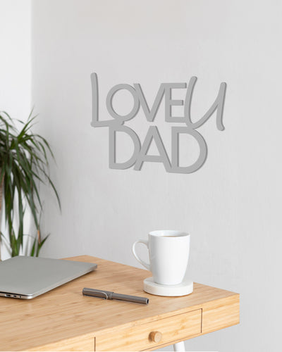 Scritta in Legno Love u Dad