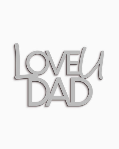 Scritta in Legno Love u Dad
