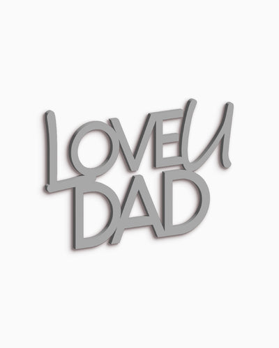 Scritta in Legno Love u Dad