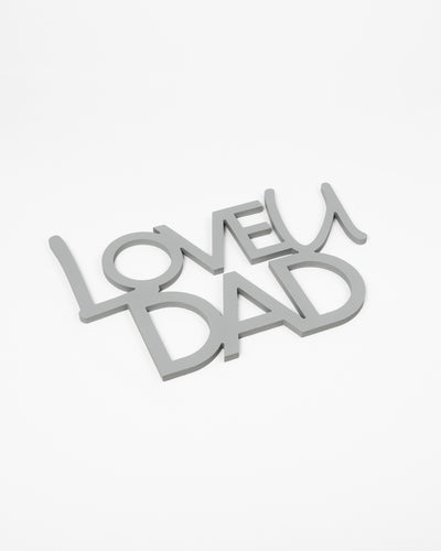 Scritta in Legno Love u Dad