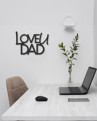 Scritta in Legno Love u Dad