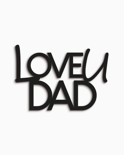 Scritta in Legno Love u Dad
