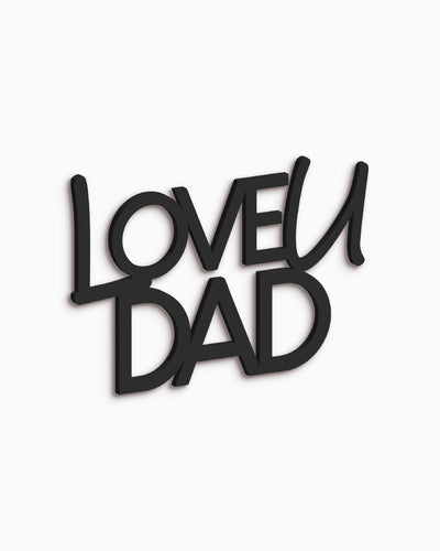 Scritta in Legno Love u Dad