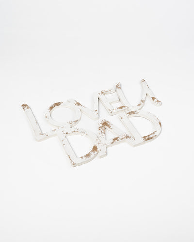 Scritta in Legno Love u Dad