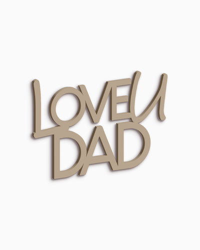Scritta in Legno Love u Dad