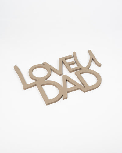 Scritta in Legno Love u Dad