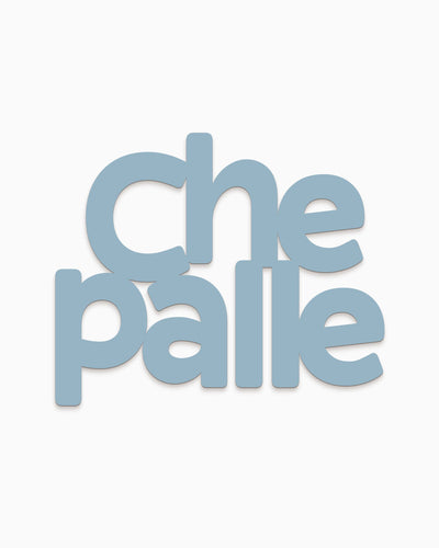 Scritta in legno Che palle