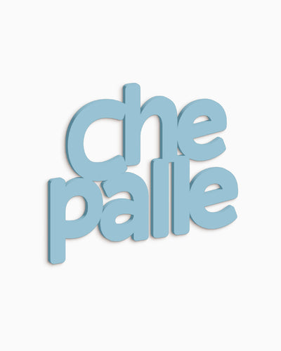 Scritta in legno Che palle