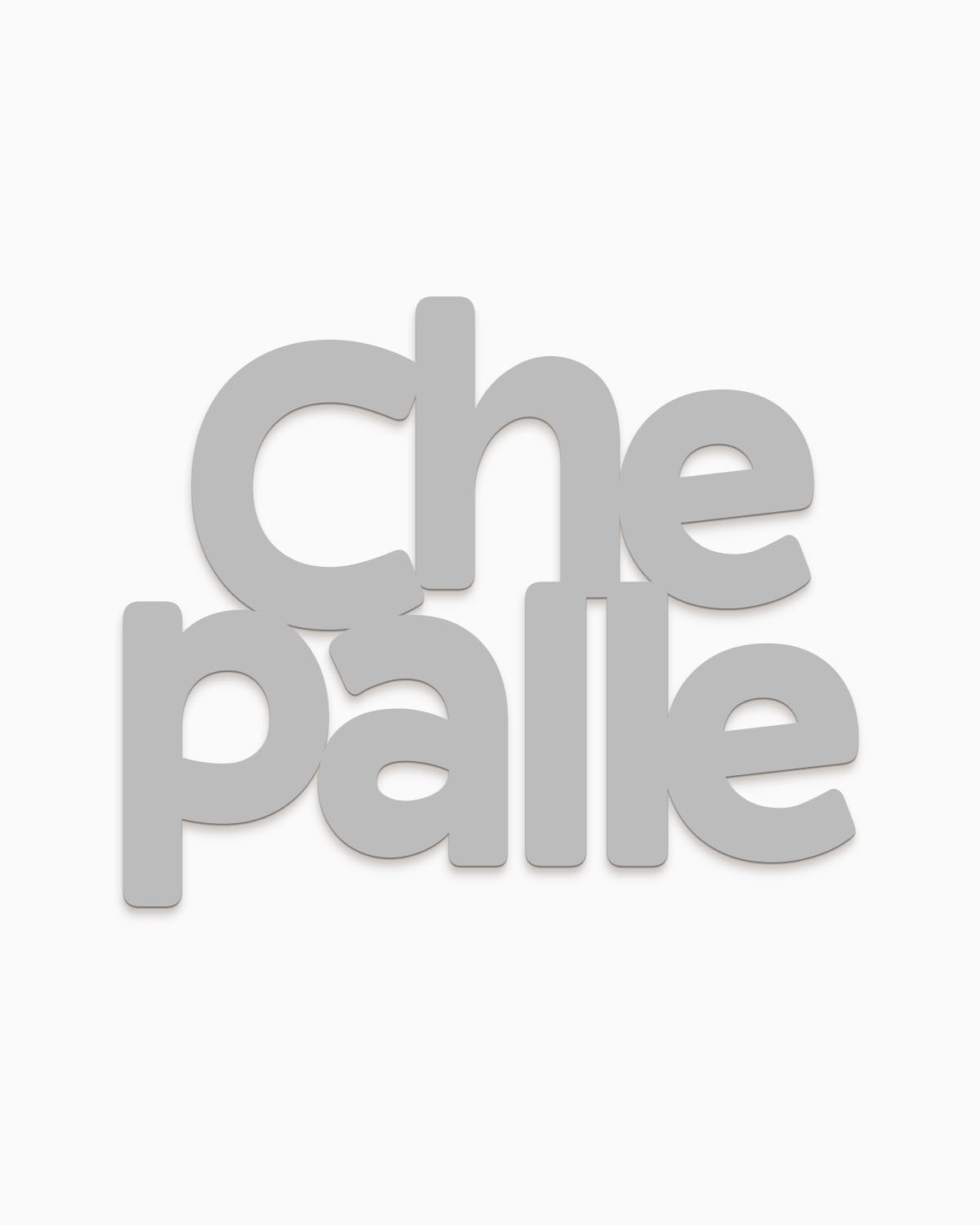 Scritta in legno Che palle