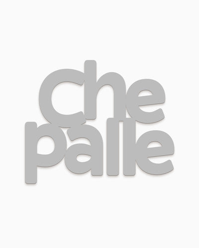 Scritta in legno Che palle
