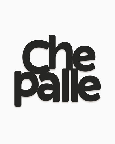 Scritta in legno Che palle