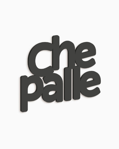 Scritta in legno Che palle