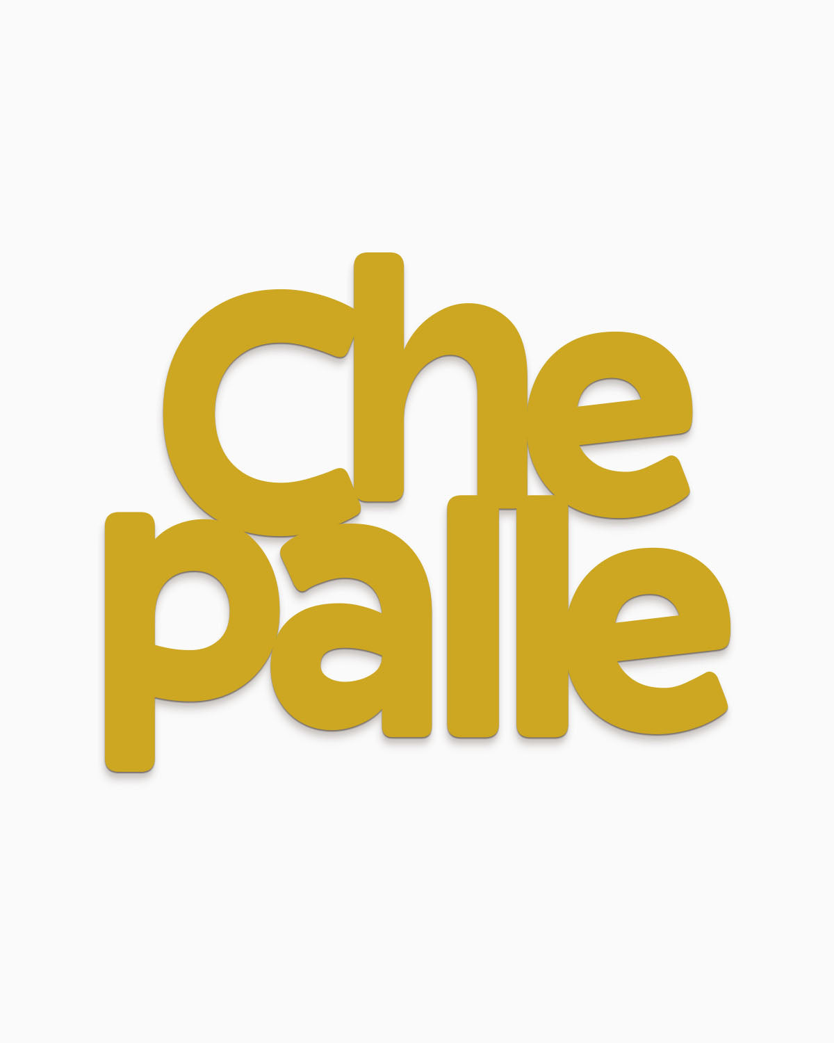 Scritta in legno Che palle